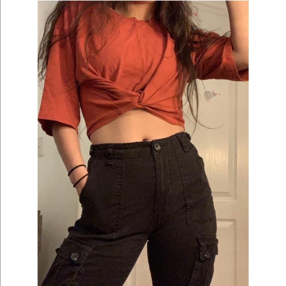 Forever 21 Cropped T-Shirt Oversized